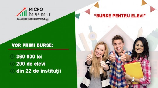 MicroImprumut susține viitorul – 200 de elevi au fost selectați pentru a primi burse educaționale!